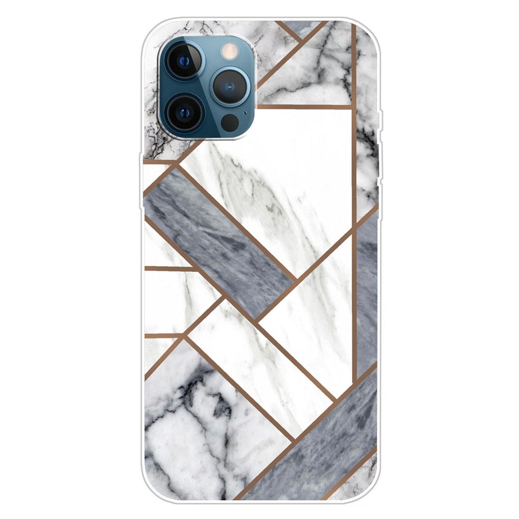 For iPhone 16 Pro Max Case Abstract Marble Pattern Printing TPU Phone Cover