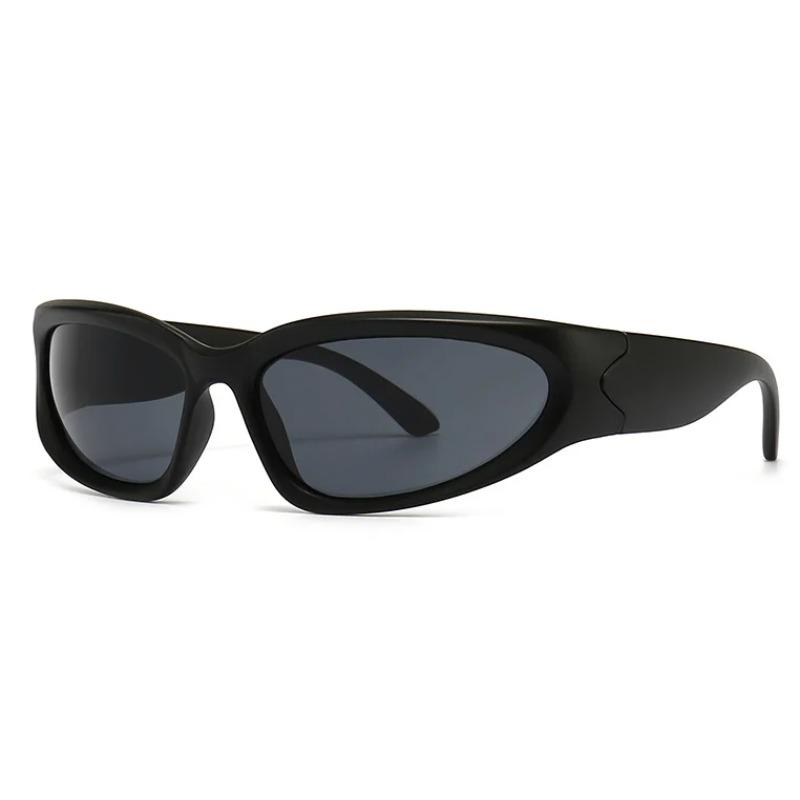 Unique Y2K Designer Luxury Sunglasses Women Rectangle Big Frame Sun Glasses For Men Outdoor UV Protection Classic 2000S Black Sh