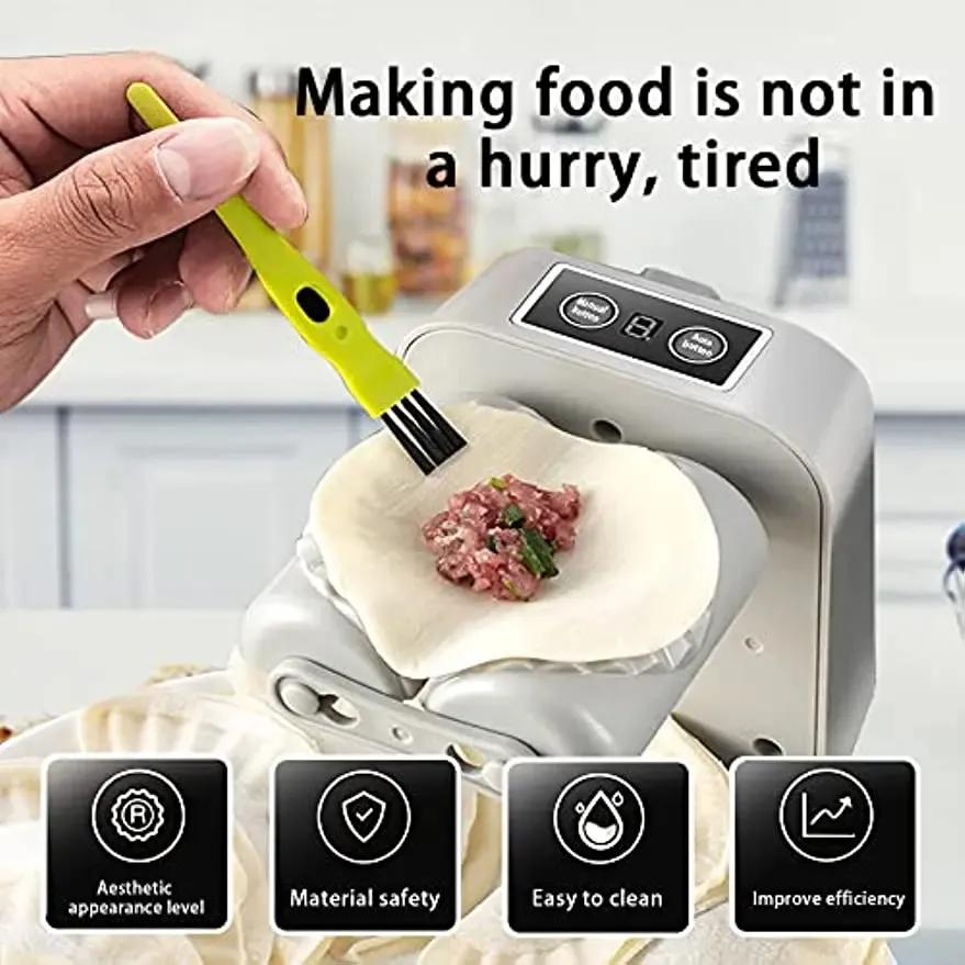 Electric Dumpling Maker Machine Automatic USB Charging Dumpling Maker Pressing Mould with Spoon Brush Kitchen Tool YFA005