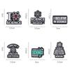 3-10Pcs Cartoon Brooch Set Christmas Frog Space Mushrooms Joker Black Cat Dog Enamel Pins Animal Lapel Badge Jewelry Wholesale