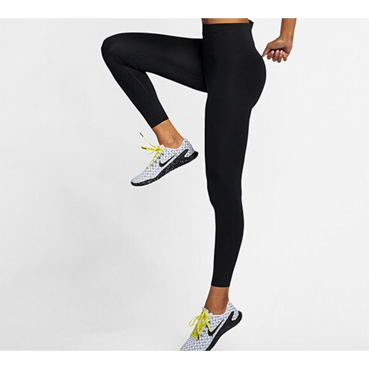 Nike High Elasticity Training Tight Shark Fitness Pants Women Bottoms Black AV9878-010