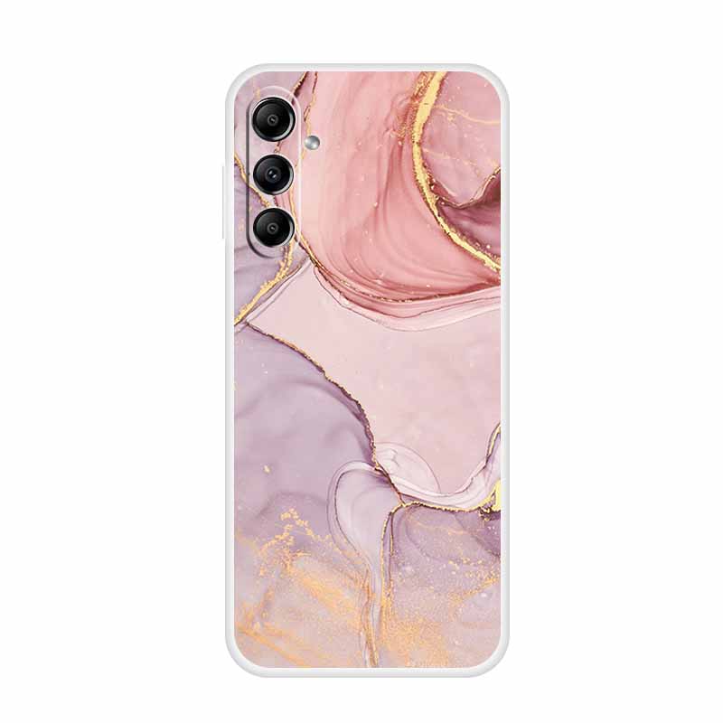 For Samsung Galaxy A14 A34 A54 5G Marble Soft Case Silicone TPU Phone Back Cover Coque for Samsung A 54 34 14 4G Cartoon Fundas