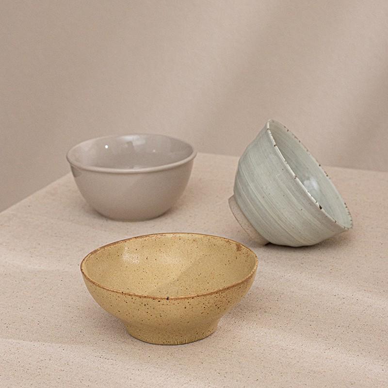 Ceramic Quaint Rice Bowl Large Collection Household Cute Dessert Fruit Bowl Practical Retro Soup Bowl