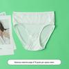 70g Pizzo 100% Seta di Gelso Intimo Triangolo Senza Cuciture a Vita Media - Sottile, Traspirante, Aderente ai Glutei Stile Estivo Donna