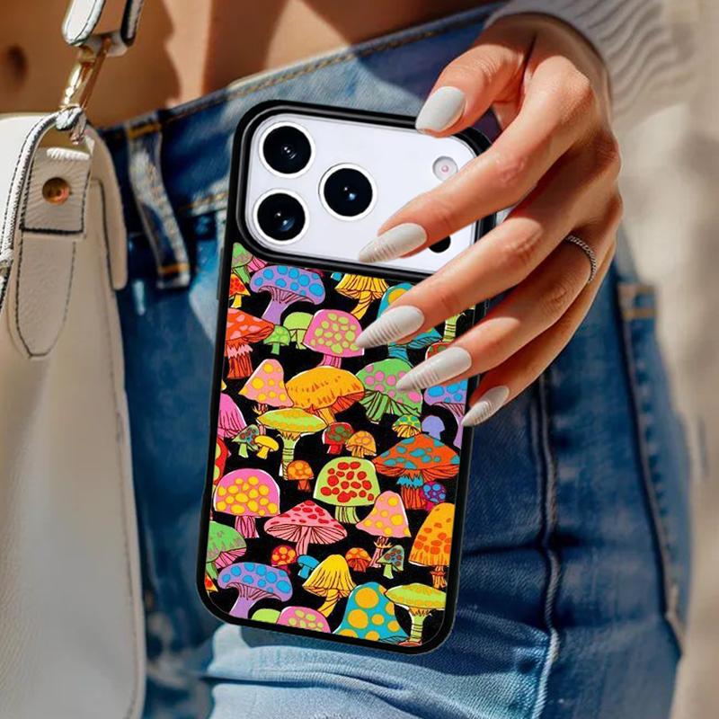 Hippie Mushroom Frog shrooms Phone Case For iPhone 17 Air 14 15 13 12 Max Cover For Apple 14 15 16 16e 11 Pro Max Plus