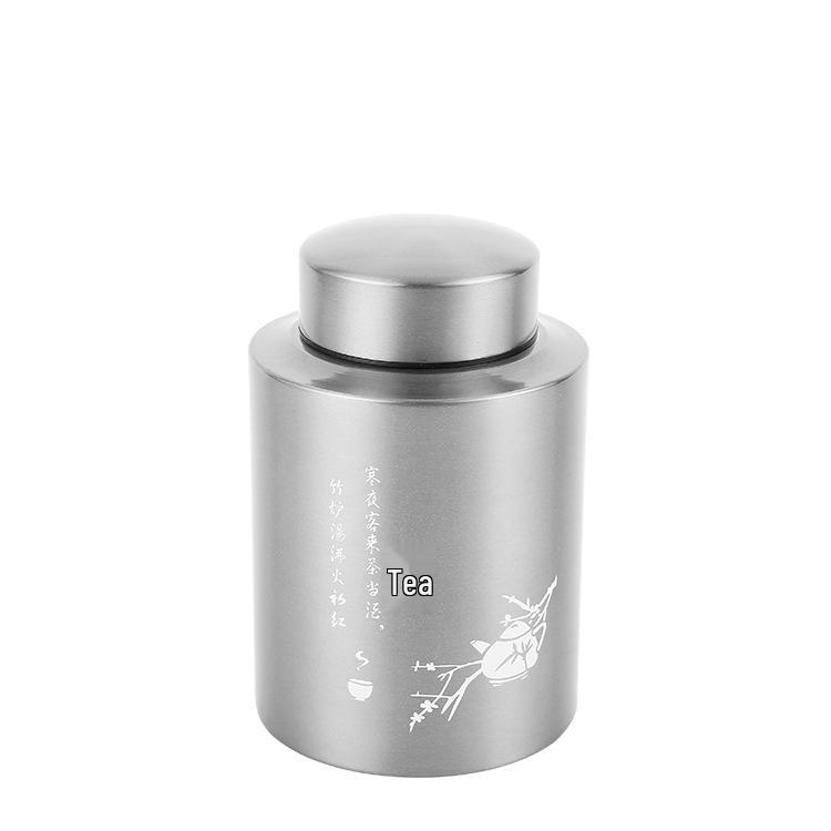 Stainless Steel Moisture-Proof Red Pu'er Tea Storage Canister