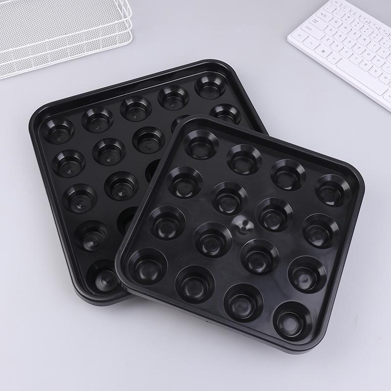 16/22 Grids Billiards Tray Portable Billiard Balls Tray For Pool Halls For Billiards Parlor Billiard Ball Storage Organizer