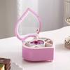 Heart Shaped Rotating Ballerina Music Box  Ballet Dancer Rotating Melody Box Girls Birthday Valentines Princess Gift