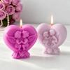 Reusable Angel Heart Silicone Mold For Handmade Soap Making Art Projects Chocolate Molding Home Decoration