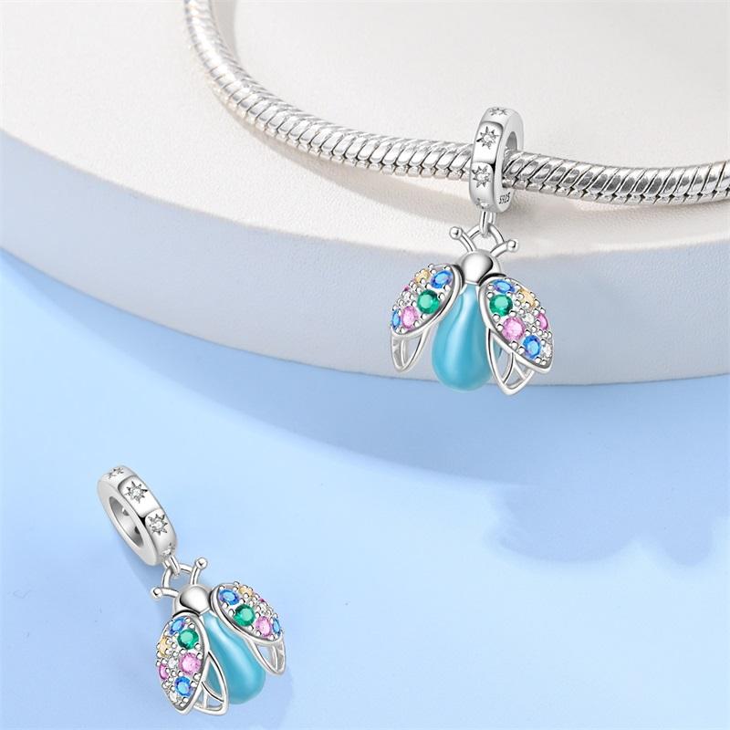 Fit Qikaola Original Bracelet Fashion Bee Astronaut Eiffel Tower Copper Charms Beads Fine Diy Birthday Jewelry For Women