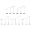 15Pcs Acrylic T Shape Earring Display Earring Holder Earring Stand Jewelry Organizer Earring Jewellery Showing