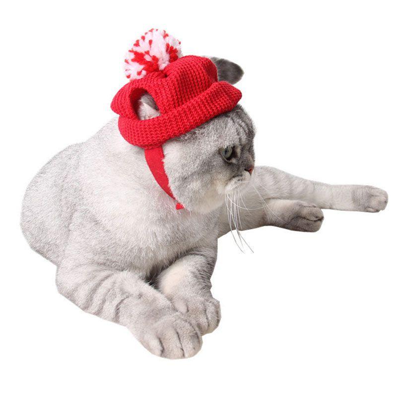 Versatile Halloween Xmas Pet Cat Dog Teddy Plush Hat Wizard Pumpkin Headgear Caps