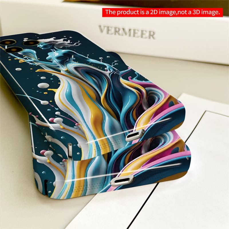 2DFlat Fluid Goddess in Motion All inclusive film hard iPhone case, compatible with iPhone 18 Pro Max 17 16 15 14 13 12 11