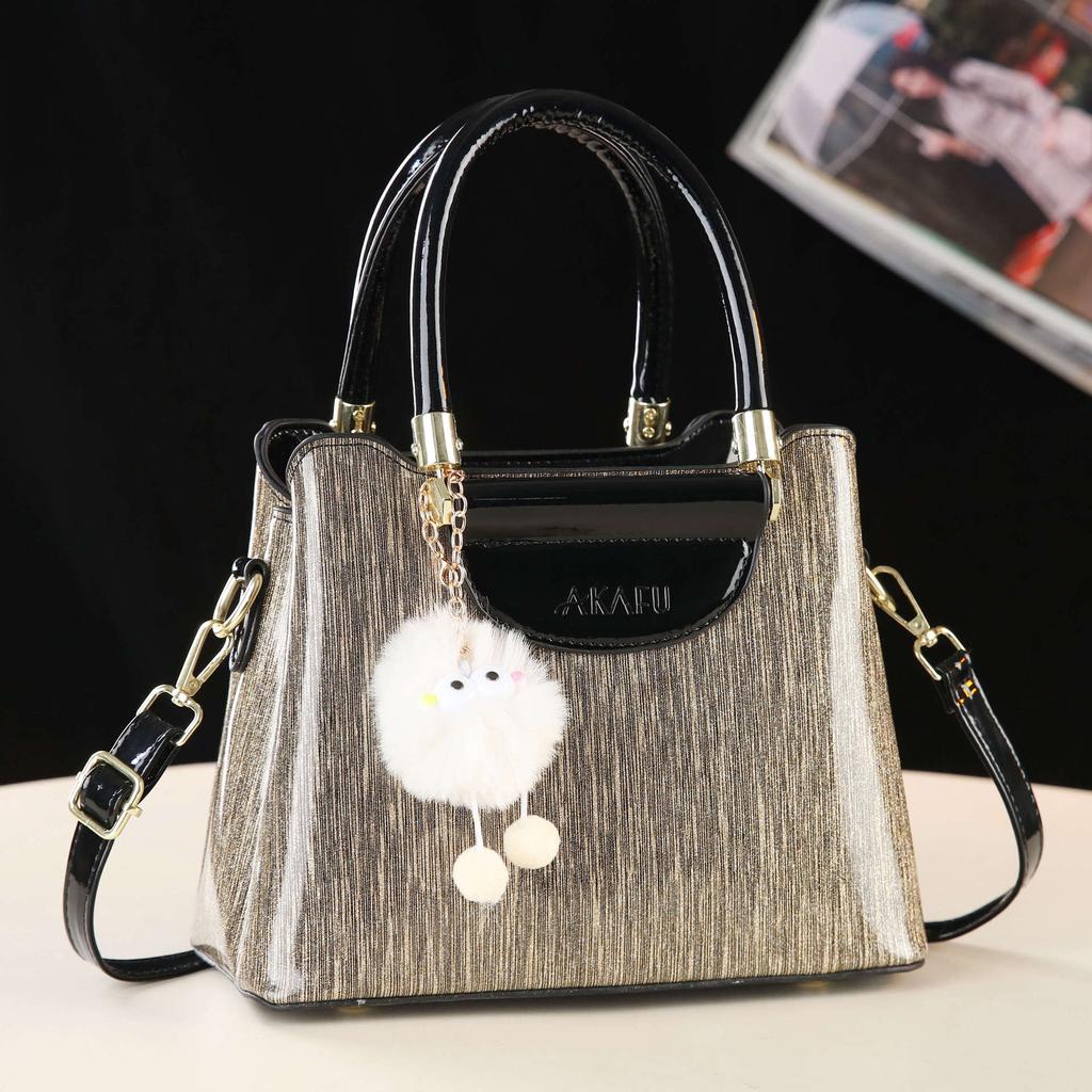 2026 Neue Lackleder Damen Handtasche Mode Vielseitig Einzel Schulter Crossbody Tasche