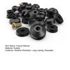 1 Set Faucet Washer Good Sealing Leakproof Wear-Resistant High Toughness Corrosion Resistant Multiple Sizes Flat Beveled Rubber Faucet Washers
