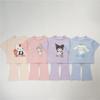 [Reloading] Cinnamoroll, Kuromi, and My Melody Summer Children's Pajama Set, Short Sleeve T-Shirt and Shorts, Loungewear, Cotton, Cute, Stylish, Thin,