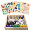 He Dawu Conjunto de Jogos de Tabuleiro Clássicos 6 em 1