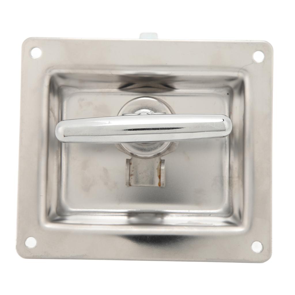 Folding T Handle Lock Keep Safety Rotating Unlock Stainless Steel Door Handle Lock for RV Yacht