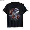 Vintage Three Crawfish Moon Galaxy Space Retro Animal Tshirt For Men Women 100 Cotton T Shirts Short Sleeve Tops 04243