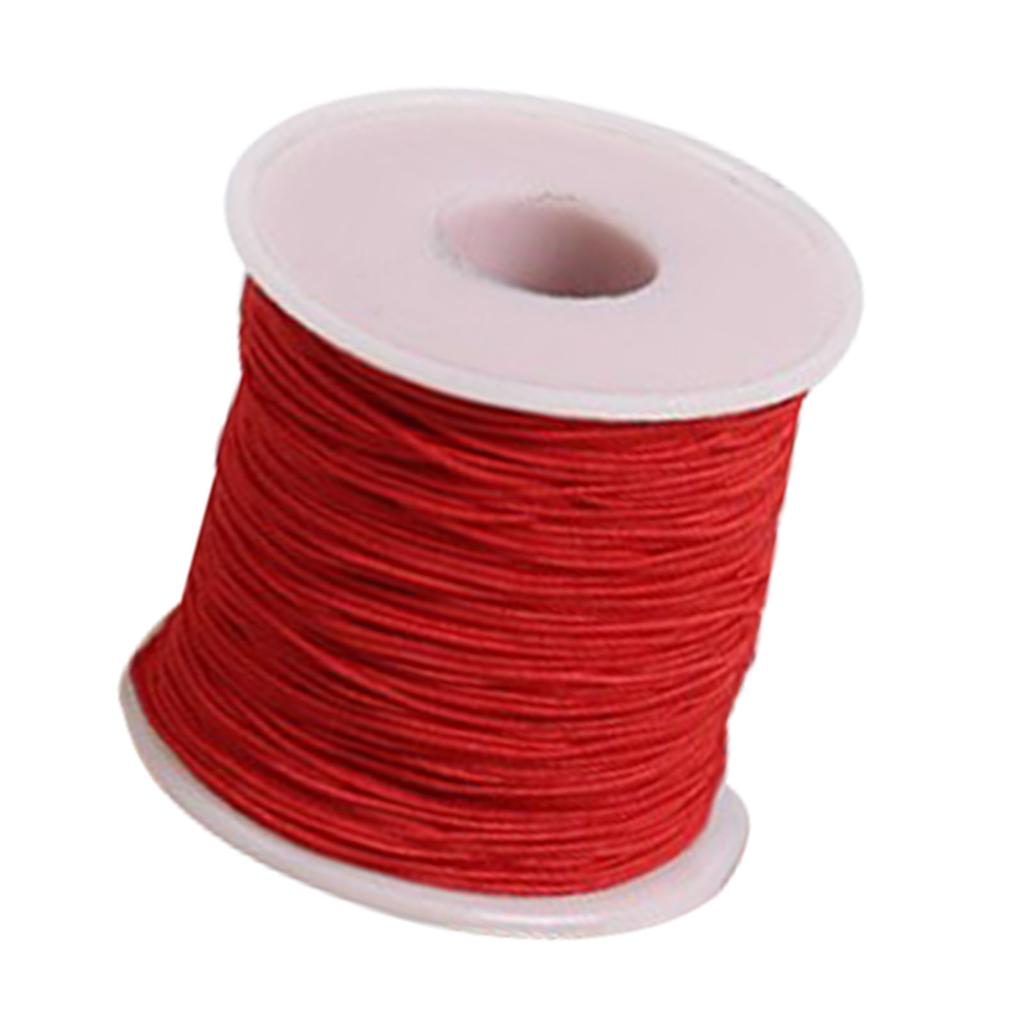 0.8mm Red Elastic String 328ft Length Cuttable High Strength Braclet String Necklace String for Jewelry Making