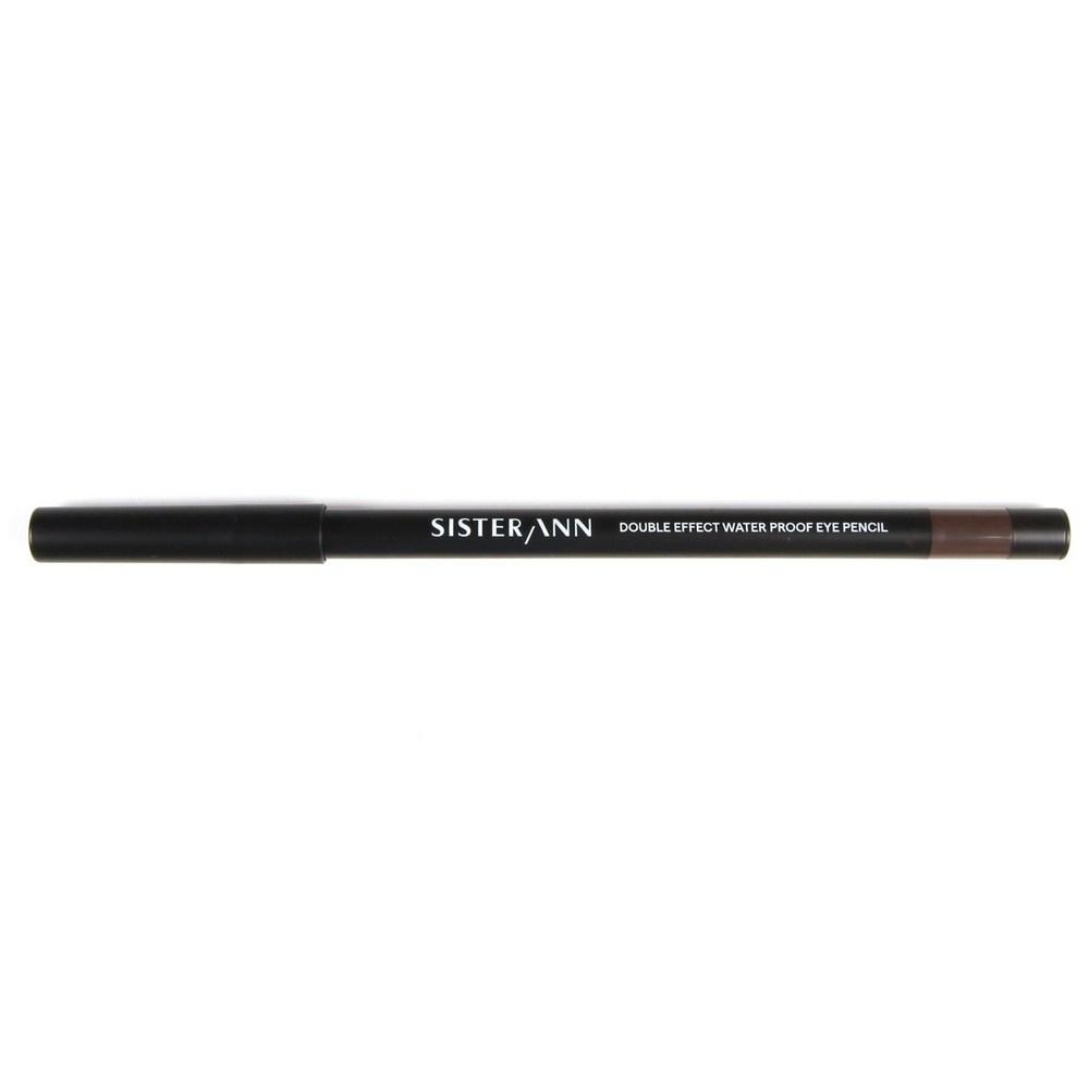 

Sister&Double Effect Waterproof Eye Pencil 0.5g, 03 Cinnamon Mocha, 2 pcs.