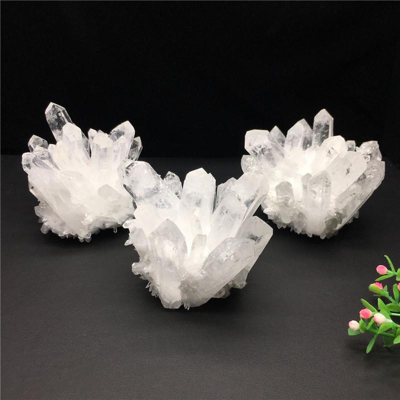 Natural White Crystal Cluster for Home Decoration and Mineral Display