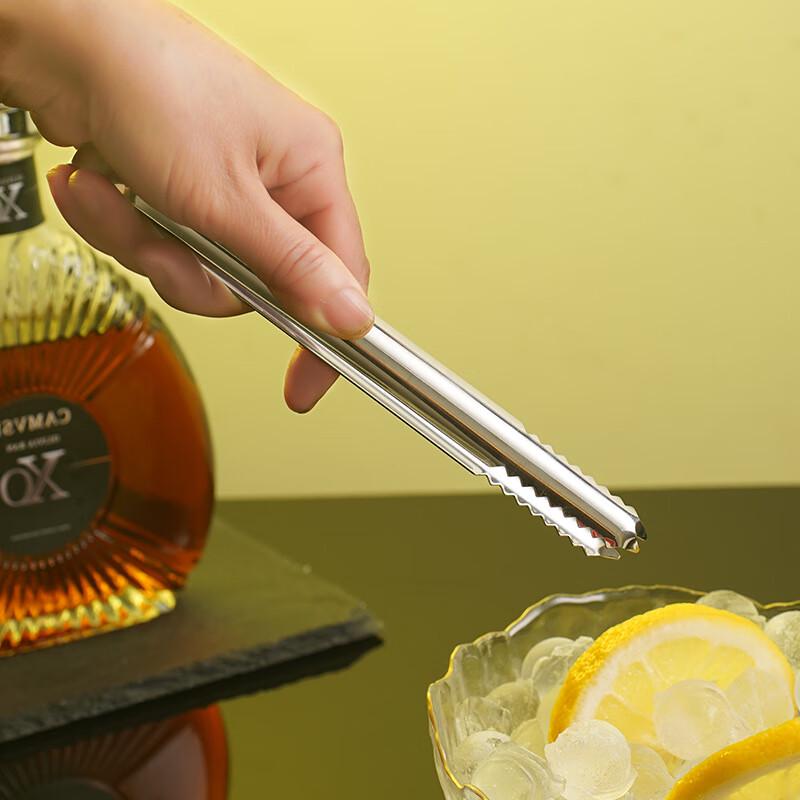 LONSAN 304 Stainless Steel Ice/Food Tongs