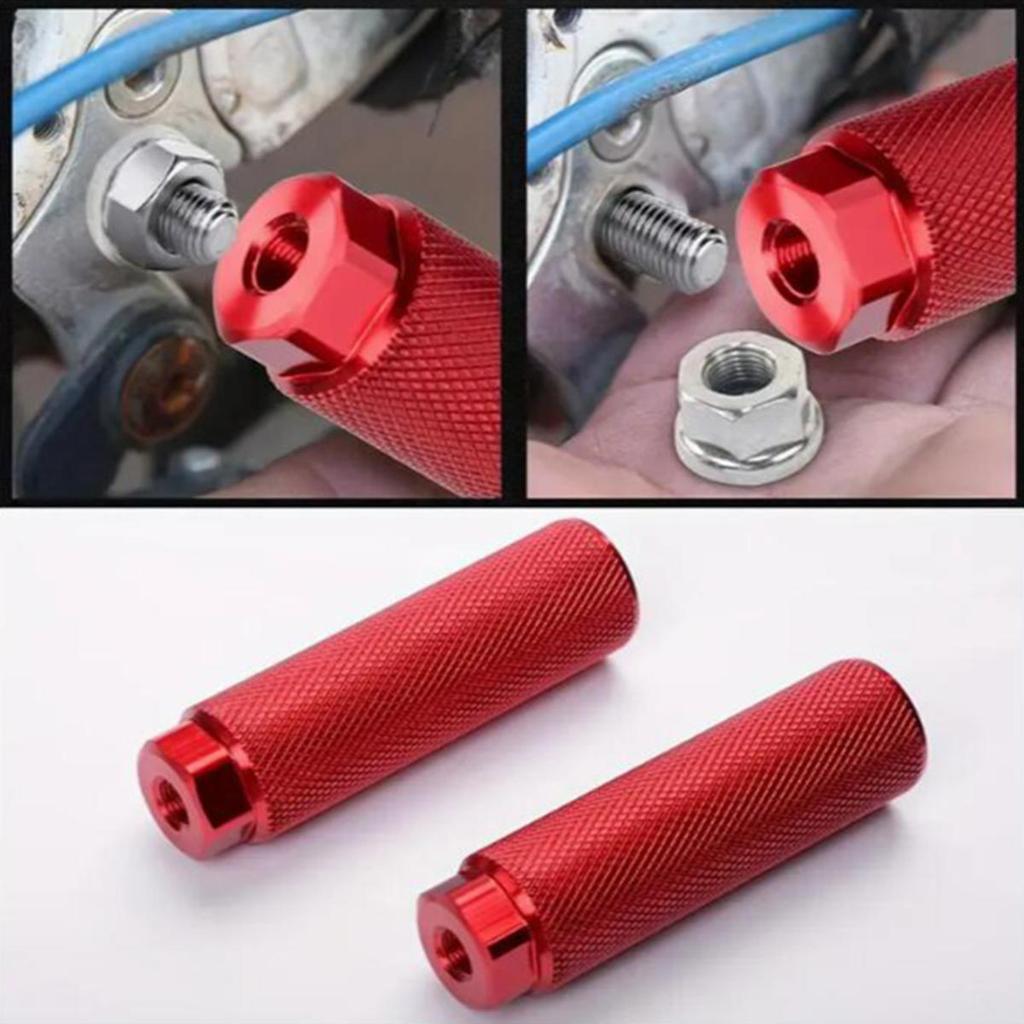 2Pcs/pack Cyclings Pegs Aluminum Alloys Bikes Foot Peg for Kids Adult Rear Feet Pedal for Mountain Bikes Foot Stunts Pegs