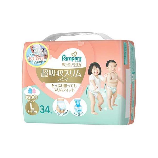 

P&G P&G Япония Pampers суперабсорбирующие тонкие подгузники L (Штаны) 34 шт. в упаковке