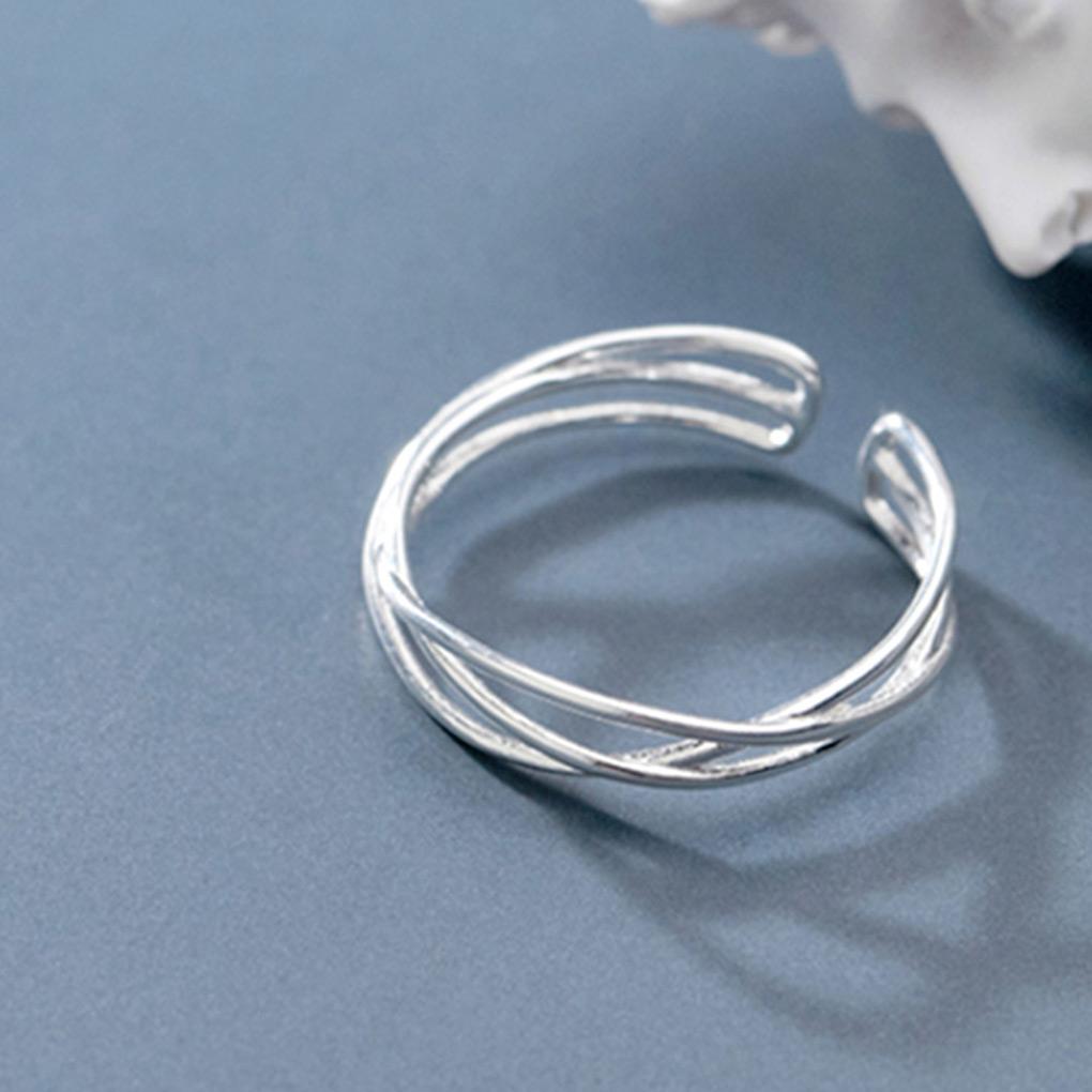 Woman Opening Ring Adjustable Fashion Trendy Wedding Engagement Bridal Festival Date Shop Simple Jewelry Ladies