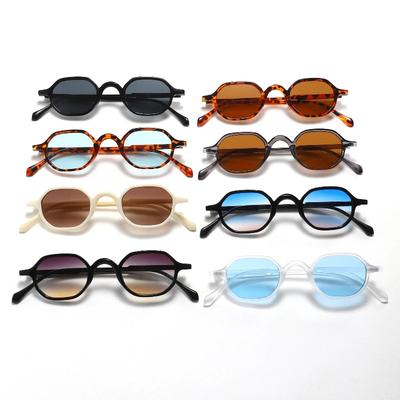 Fashion Trendy Small Oval Sun Glasses For Women Men Vintage Stylish Travel Sunglasses Eyewear Outdoor Uv400 Shades Protection
