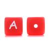 10Pcs/Lot 12mm Silicone Letter English Alphabe Beads Food Grade Silicone Chewing Beads DIY Baby Teething Toys Necklace Pendant