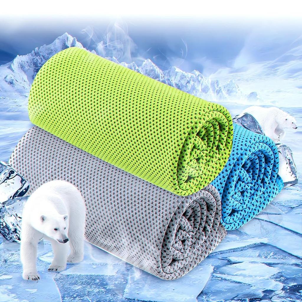 Wallfire Cooling UV for Sports Heatstroke Prevention Towels, Protection, Quick-Drying, 4-Pack, & Outdoors,