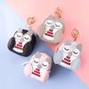 Key Holder Lady Wallet Short Purses Cartoon Car Key Chain Key Bag Owl Coin Purse School Bag Pendant