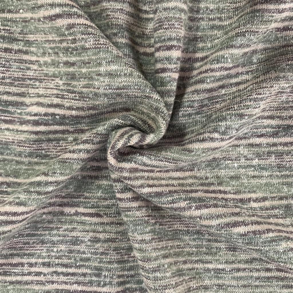 Knitted Jersey Cut Handmade Organic Hemp Blend Fabric, Multicolored, Cloth, Supplies, DIY, (200cm)