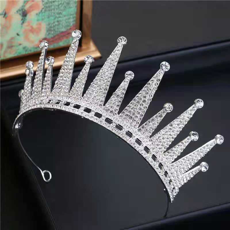 Luxury Diverse Silver Color Crystal Wedding Crown Bridal Headpiece Woman Baroque Rhinestone Tiaras Bride Diadem Hair Accessories