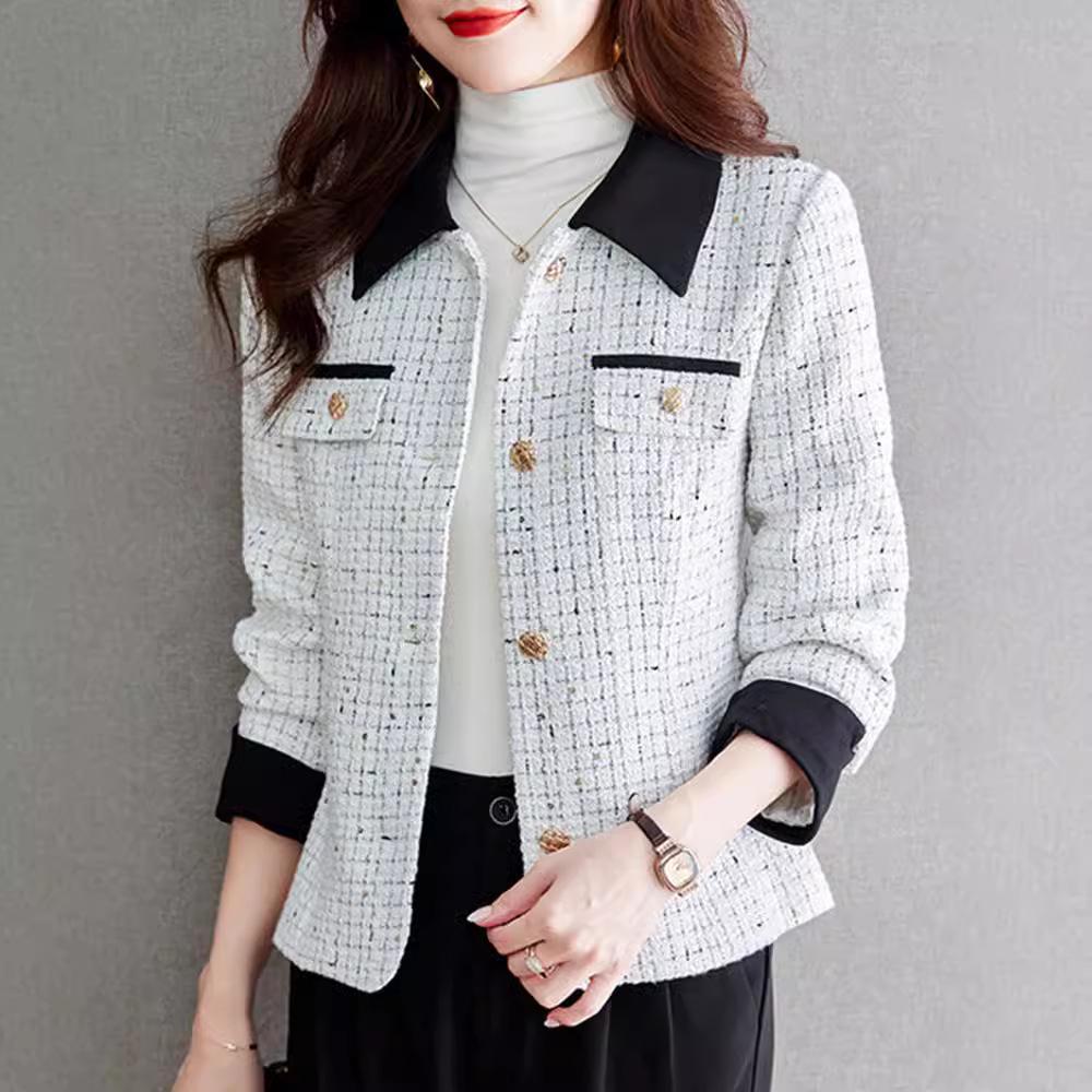 2024 Petite Trench Coat: Chic Spring/Autumn Casual Jacket for Women - Versatile, Trendy, and Stylish.