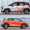 2PCS Racing Style Car Side Door Stickers Vinyl Film Decor Tuning  Decal For CITROEN Citroën C3 XR Picasso C4 Auto Accessories