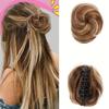 Synthetic Bun Chignon Clip Hair Extensions For Women Messy Updo Claw In Hairpiece Accessories