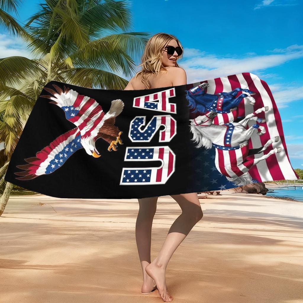 250th Anniversary of American Independence Beach Towel Super Absorbent Suitable for Beach Vacation Pool Summer Gift for Friends