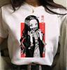 Kawaii Casual Anime Demon Slayer Kimetsu No Yaiba Graphics Female T-Shirt Summer Loose Blouse White Tees O-Neck Women Goth Tops