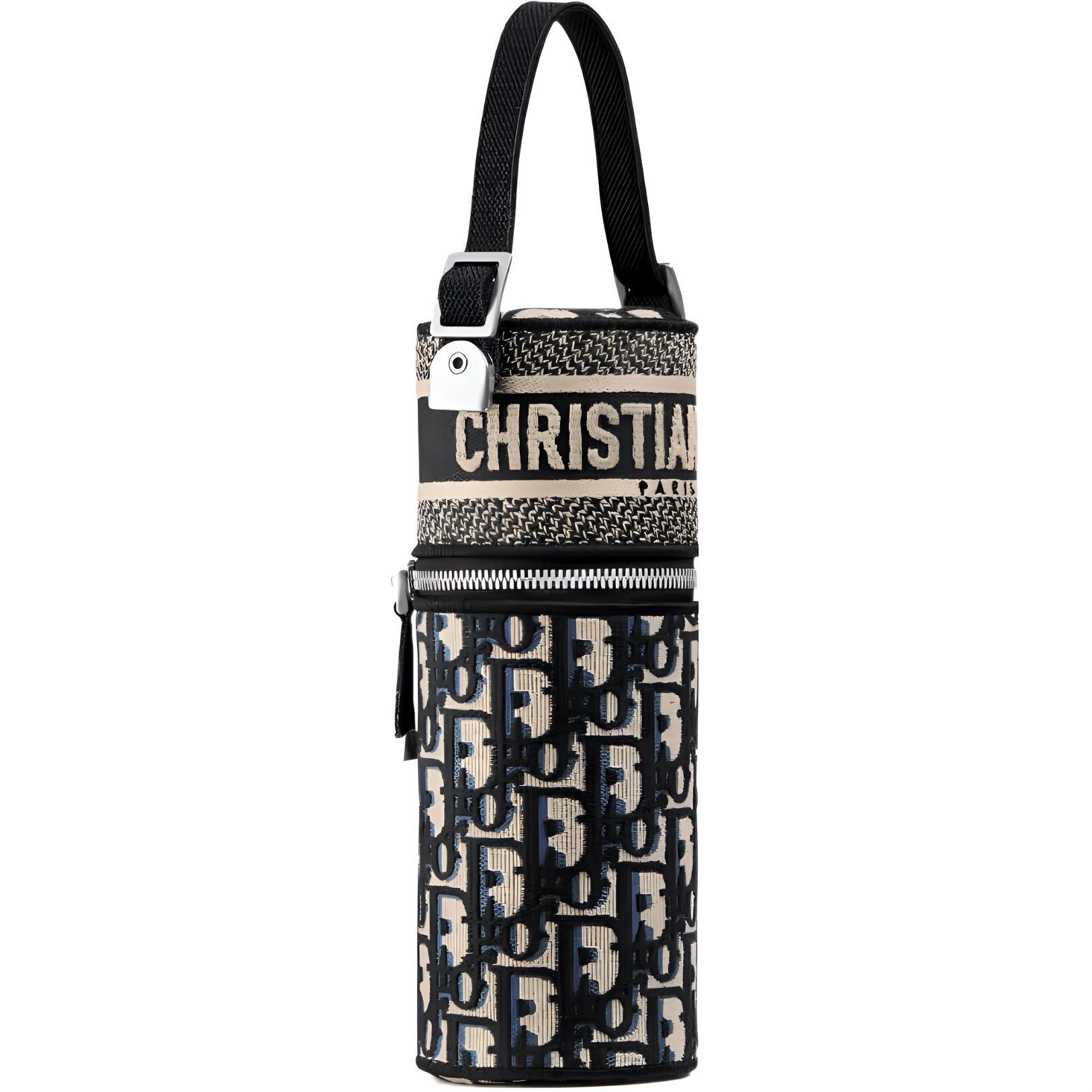 

Dior Travel Logo Zipper Perfume Case Jacquard Canvas Travel Storage Bag Women Bags S5422VRIW-M928 Box(Basic Set+Box)