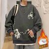 Graffiti Print Hoodie Men Women Loose Fit Streetwear Casual Teen Top