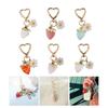 Llavero Decorativo Elegante de Fresa y Flor Colgante de Moda para Bolso Colgante de Teléfono Decoración Elegante para Bolso de Niña