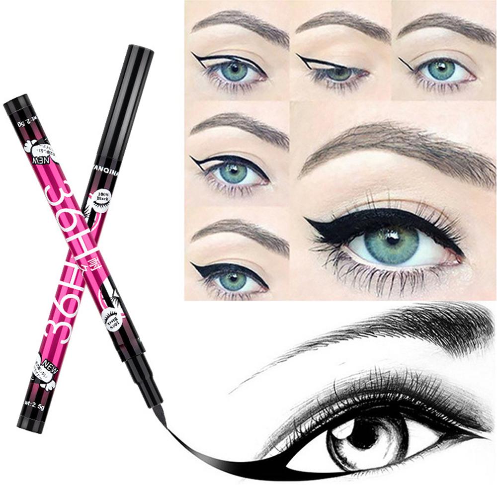 1Pc Ultra Lasting 36H Waterproof Black Liquid Eyeliner Pencils Smudge-Proof Beginner-Friendly Precise Eye Makeup Tattoo Liner