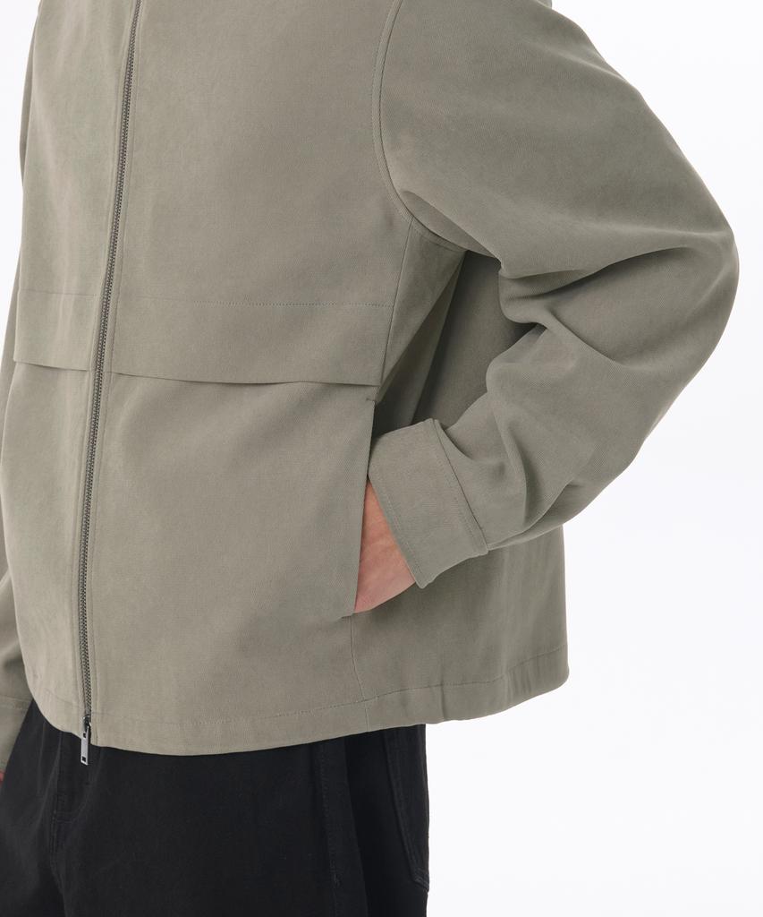 Musinsa Standard Brushed High-Neck Blouson Jacket [Khaki Beige]