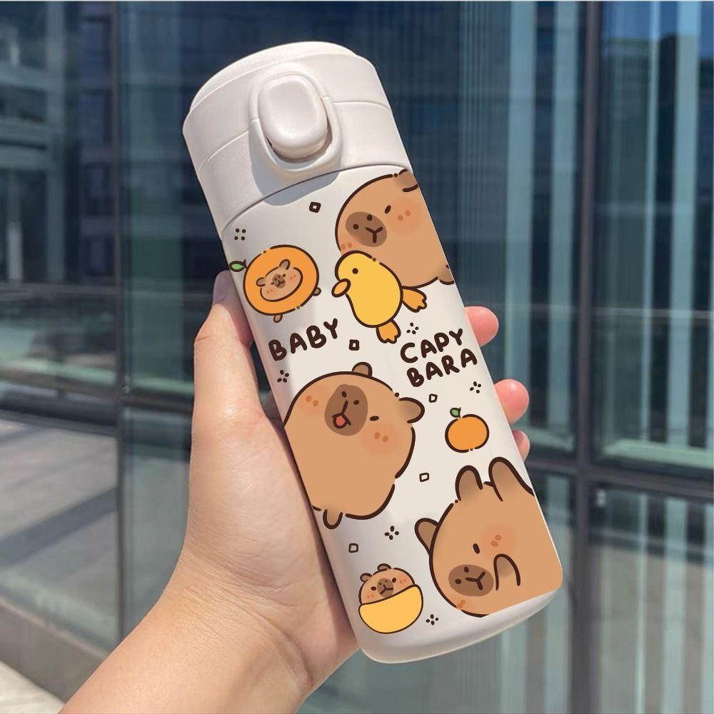 Stainless Steel Students Thermal Cup 420ML Travel Insulated Bottles  Outdoor