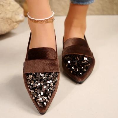 Chaussures plates simples à la mode pour femmes, chaussures de printemps à bout pointu, belles chaussures d'été à la mode, mocassins plats, chaussures décontractées à semelle souple