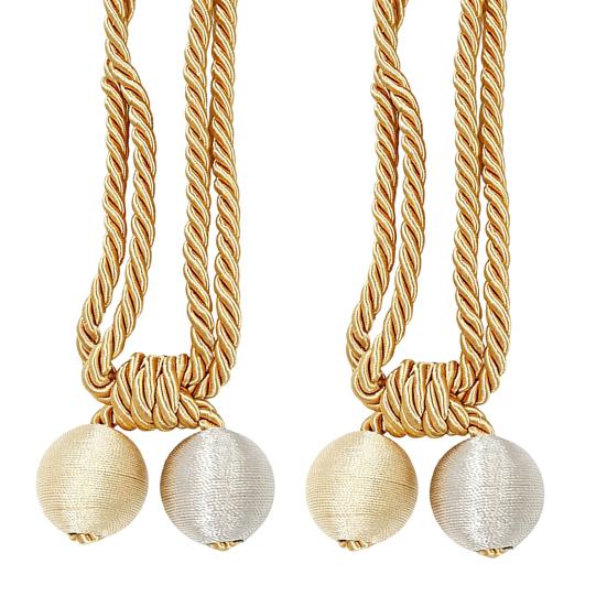 2 Pezzi Corda per Tende, Decorativa Annodatura Fatta a Mano, Cordini per Tenere Aperte le Tende per Soggiorno Camera da Letto Finestra Tende Trasparenti