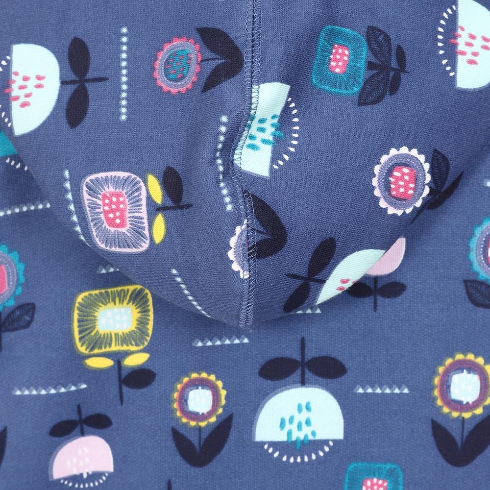 Lazy Jacks Childrens/Kids Flowers Full Zip Hoodie